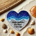 thumbnail image 4 of HmNPlay Beach Glass Heart Gift - Handcrafted Pocket-Sized Love Reminder, Sea Inspired Ornament for Purse/Office, Holiday Present for Women, 4 of 6
