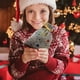 thumbnail image 5 of Bolsa de regalo de terciopelo con cordón y estampado de pentagrama | Bolsas para dulces y golosinas navideñas | Bolsita decorativa pequeña para dulces, regalos y recuerdos de fiesta, 5 of 6