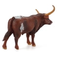 thumbnail image 3 of Flmtop Éducation Cognitive pour Enfants Animal Bétail Longhorn Vache Dessinée à la Main Modèle Jouet, 3 of 8