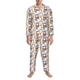 thumbnail image 3 of Goofa Cartoon Cat for 2-piece Loungewear Set Men’s Sleepwear Set Soft PJs Cozy loungewear Comfy Sleep Set Winter Pajamas-XX-Large, 3 of 7