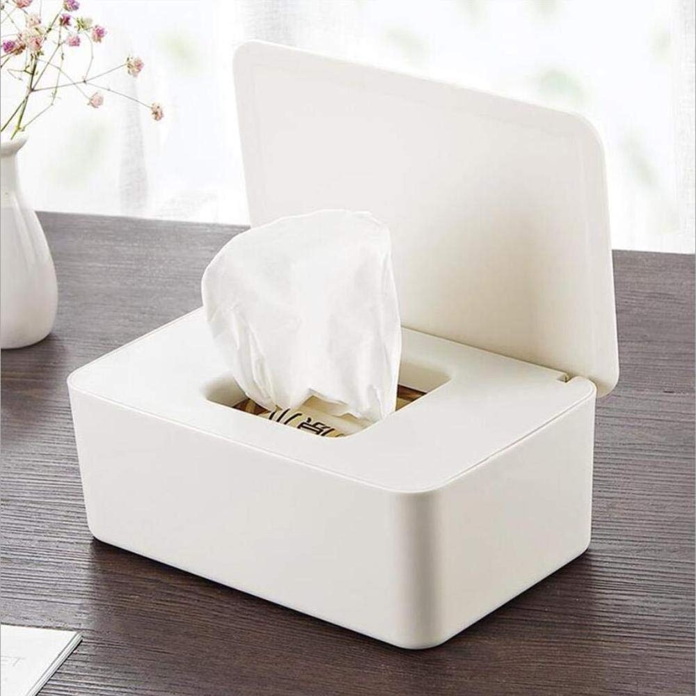 Jeobest Wet Tissue Storage Box Tissue Box Holder Reusable Dry Wet