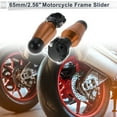 thumbnail image 2 of Protector de guardabarros de aleación de aluminio para slider de marco de motocicleta 1.1"-1.3" 2.39" 6.73" 2 piezas de tornillo Naranja 2 juegos, 2 of 7