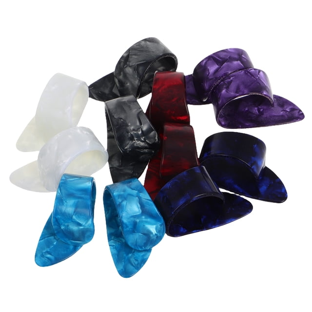 Guitar Picks Set for Acoustic Guitar Banjo Ukulele 12pcs Multi Plastic Durable Comfortable Versatile