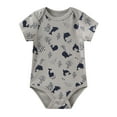 thumbnail image 3 of Zavbaby Baby Boy Girl Cotton Short Sleeve Bodysuits,5-Pack,Sizes 0-12M, 3 of 11