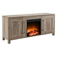 thumbnail image 2 of Evelyn&Zoe Chabot Rectangular TV Stand with Log Fireplace for TV's up to 65", Gray Oak, 2 of 7
