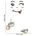 thumbnail image 3 of Hovilon Smile Fridge Stickers, Cute Refrigerator Decal Smiling Face Stickers, Adhesive Vinyl Stickers on Freezer, Kitchen Wall Inside House, 3 of 4