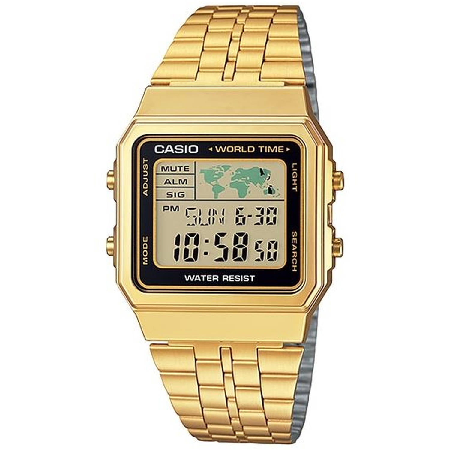 real gold digital watch