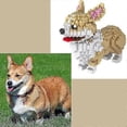 thumbnail image 3 of Pembroke Welsh Corgi Dog. Figure to assemble with Nanoblocks. 950 pieces., 3 of 4