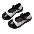 thumbnail image 3 of NOKIO Children'S Mary Jane FlatsGirls' Mary Jane Party Shoes Girls Shoes Autumn Children Princess Shoes Non Slip Soft Sole Leather Shoes Single Shoes Girls' Ballet Flats, 3 of 5