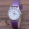 thumbnail image 3 of Resicozy Quartz Watches for Women Classic Round Simple Clear Arabic Numeral Easy to Dial Quartz Watches with Leather Strap H, 3 of 4