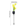 thumbnail image 3 of Solar LED Flower Lamp Outdoor Garden Light Sunflower Decor Waterproof Solar Powered Auto On Off Easy Install Stake Design, Weather Resistant Decor, for Yard Garden Patio Walkway Events, 3 of 6