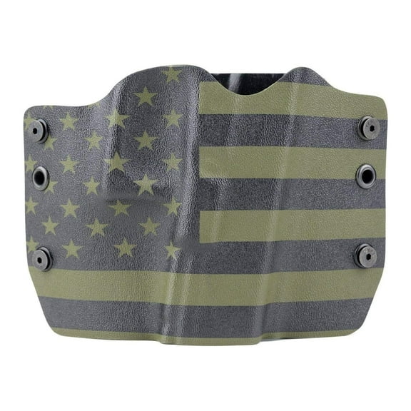 Green & Black USA OWB Holster (Right-Hand, 1911 - Rock Island M1911 AICS .45ACP w/o Rail - 3.5")