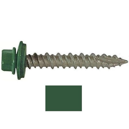 

POWERPRO 117509 Powerpro Roofing Screws Self-Drilling Metal to Wood Green #10 x 1.5 In. 250-Pc. - Quantity 1