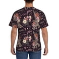 thumbnail image 3 of Bixox Men's Romantic Paris Printed Short Sleeve Skinny Athletic T-Shirt, 3 of 6