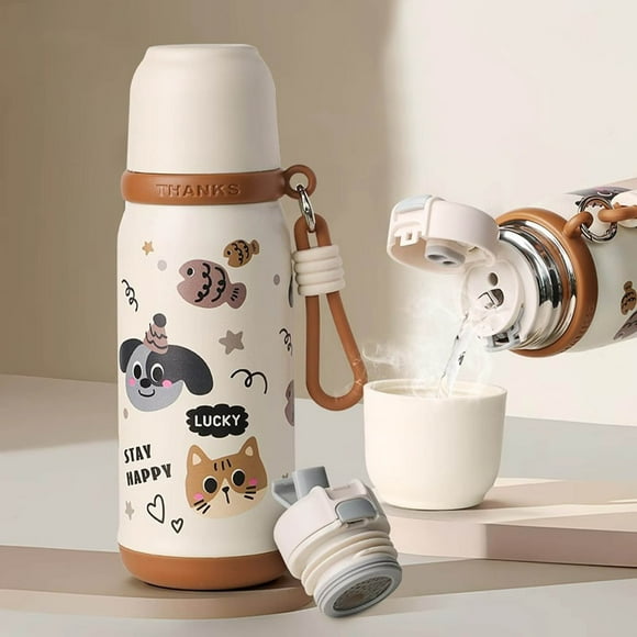 Boreal Craft 500ML One Lid Three Uses Insulated Water Cup Stylish Straw Cup With Custom Printing For Home Or Travel Ceramic Coffee Mugs with Lids