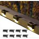 thumbnail image 1 of 8pcs Solar Deck Lights Waterproof Solar Powered Wall Light Patio Stairs Step Deck, Black, M - q36, 1 of 5