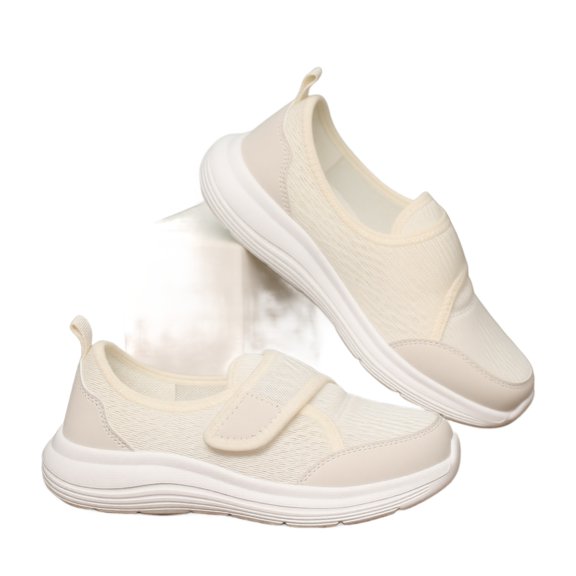 Orthopedic Sneakers Slip On Walking Shoes Women Breathable Mesh Upper Lightweight Arch Support Anti-Skid Thick Bottom Cushioning Foam Diabetic Shoes for Work Office Daily, 40