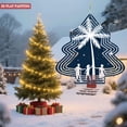 thumbnail image 2 of Stylish Metal Hanging Christmas Tree Wind Spinner - Festive Garden Decor with Palm Tree Design & Star Accents for Yard & Garden, 2 of 7
