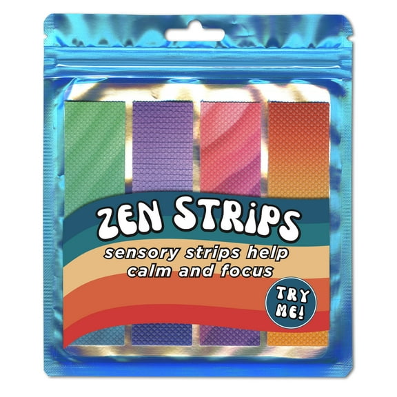 The Pencil Grip TPG854 Bumpy Gradient Zen Strips, Assorted Color - Pack of 4