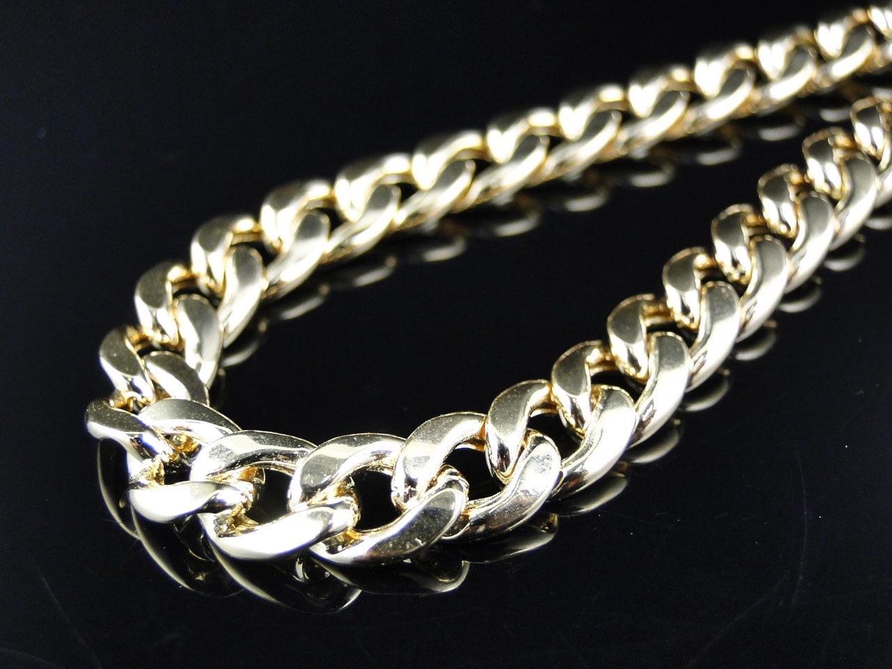Miami Cuban Chain in 10k Yellow Gold (8mm, 24 inch) by Jewelry Unlimited