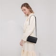 thumbnail image 2 of Peacocktion Cartera para mujer, tarjetero de crédito con RFID, gran capacidad, 2 correas, Negro, Small, 2 of 5