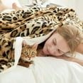 thumbnail image 5 of Luxury Faux Fur Throw Blanket Leopard Print Non Shedding Double Sided Sherpa Blankets er Soft Fluffy Thick Warm Throws Home Decor for Couch Bed Sofa Women 6080Inches Brown Leopard, 5 of 8