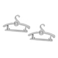 thumbnail image 4 of GUOOL 10 Pieces Multipurpose Small Clothes Rack Closet Hanger for Children Dress Scarf Gray, 4 of 9