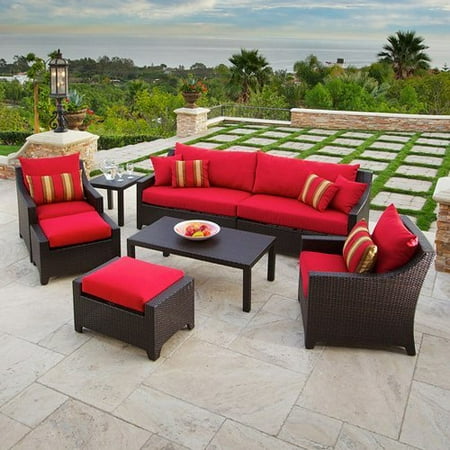 RST Outdoor Cantina Sofa, Club Chair, Ottoman Side and Coffee Table Seating Set