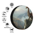 thumbnail image 4 of Salouo Autumn Dragon Mountain View Print Spare Tire Cover 14-17 inch Spare Tire Protector Universal Tough Tire Wheel Cover for Trailer SUV and Truck-14 inch, 4 of 6