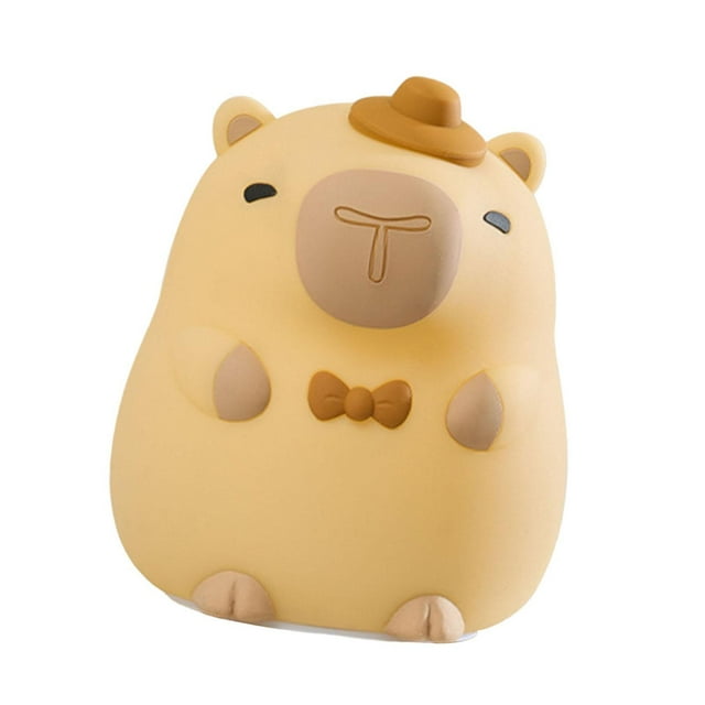 Luz nocturna para niños linda lámpara de capybara, creatoria, modible e ideal lámpara de noche de regalo de la noche de la noche para la noche del