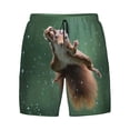 thumbnail image 4 of Lsque Mens Swim Trunks Squirrel Pattern - Bathing Suit Compression Liner - Beach Swim Shorts Swimwear - (S-3XL) - Stretch Quick Dry -X-Large, 4 of 9
