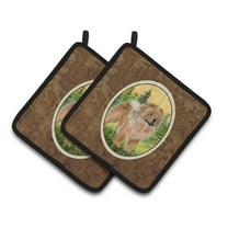 Caroline's Treasures Chow Chow Pair of Pot Holders