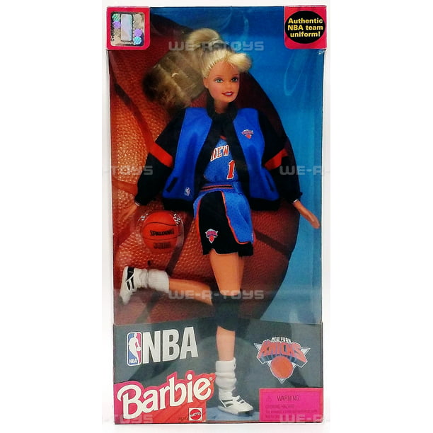 Luiheid twijfel Verhogen NBA Barbie Doll New York Knicks Official 1998 Mattel 20714 - Walmart.com