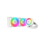 ARCTIC COOLING Liquid Freezer III - 240 A-RGB (White): All-in-One CPU Water Cooler with 240mm radiator and 2x P12 PWM PST A-RGB fan, compatible Intel LGA1700, 1851 and AMD AM4, AM5 - White color