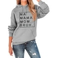 thumbnail image 2 of Ma Mama Mom Bruh Hoodies for Women 2025 Long Sleeve Casual Graphic Hooded Sweatshirt with Pockets Pullover Tops, 2 of 5