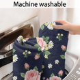 thumbnail image 5 of Pioneer Flower Floral Print Pattern Bathroom Rugs Mat, Non Slip Microfiber Bathroom Rug with Rubber Backing, Soft Mats for Bathroom Floor Tub Shower, 17"x30", 5 of 5