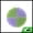 Purple, Green, variant on Unique Bargains Round Double-sided Bath Brush 1 Pc Yellow, Green