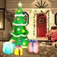 thumbnail image 4 of 7 Ft Inflatable Christmas Tree with LED Lights & Gift Boxes - Self-Inflating Outdoor Holiday Yard Decoration with Blower, Stakes & Ropes - Waterproof Fabric, 4 of 10