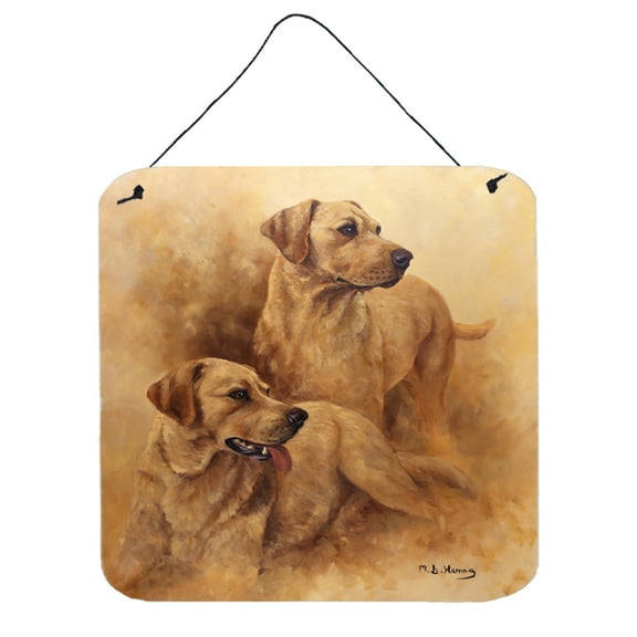 Yellow Labs by Michael Herring Wall or Door Hanging Prints