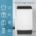 thumbnail image 2 of Portable Full-Automatic Washing Machine, 17.6Lbs Portable Washer Machine, 2.4Cu.ft Compact Laundry Washer and Spin Combo with Drain Pump, 10 Wash Programs 8 Water Levels for Apartment RV Dorm, 2 of 9