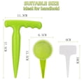 thumbnail image 4 of Juego de herramientas para sembradora dispensadora de semillas, sembradora de jardín ajustable con 5 ajustes de dial, planta con medidas, portátil, 4 of 5