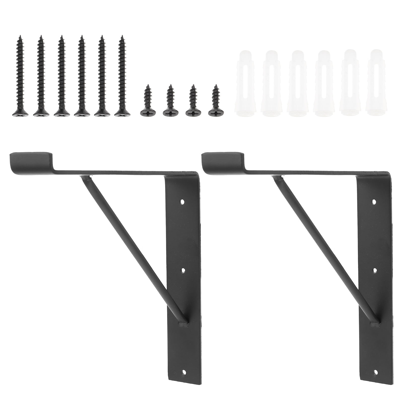 1 Pair Heavy Duty Shelf Brackets Floating Shelf Brackets L Brackets for