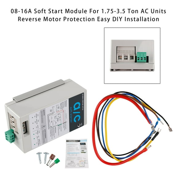 08-16A Soft Start Module For 1.75-3.5 Ton AC Units Reverse Motor Protection