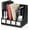 Black, variant on Deli Magazine File Book Holder Desktop Organizer, 4 Compartments, Plastics, Black