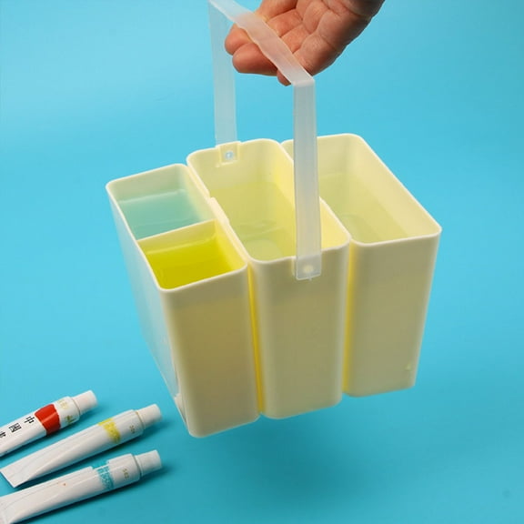 GOOHOCHY Detachable Design Paint Brush Washer Plastic Pink 1Set