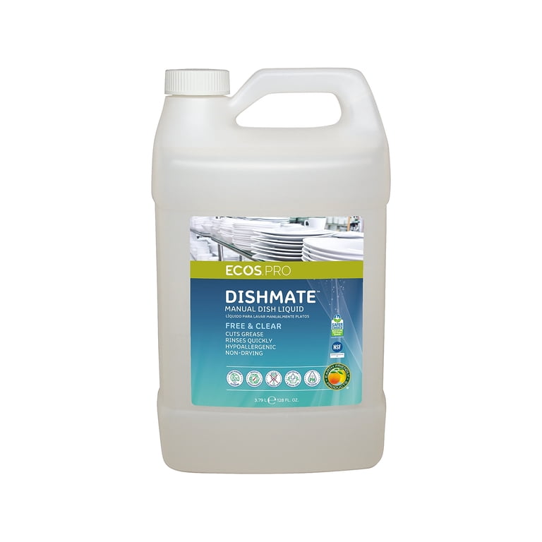 Unscented Plant-Based Liquid Dish Soap, 128 Ounces photo 1