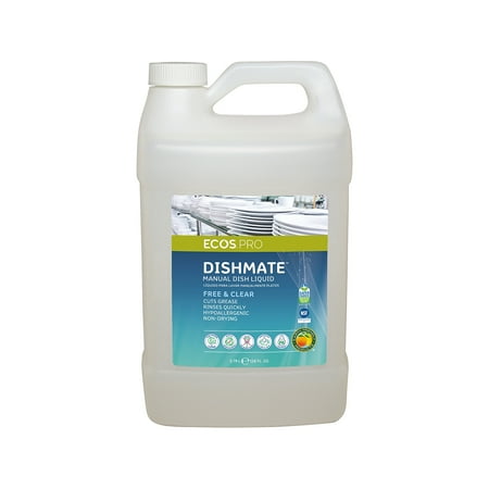 ECOS PRO Dishmate Liquid Dish Soap Unscented 128 oz. (PL9721/04)