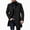 Black, variant on Men's Wool Blend Button Up Overcoat Lapel Collar Fall Winter Warm Mid Length Long Coat