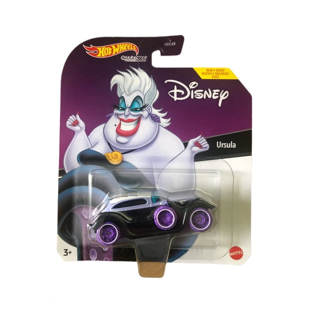 Hot Wheels Disney Ursula 1:64 Coche Diecast de La Sirenita Hot Wheels