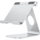 thumbnail image 1 of Adjustable Tablet Stand, Aluminum Minimalist Desktop Tablet Dock Compatible with New iPad/iPad Pro/iPad Air, etc. Silver, 1 of 4
